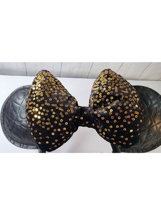 DISNEY PARKS EARS 50TH ANNIVERSARY SPECIAL EDITION LUXE FAUX LEATHER GOLD SEQUIN main image 5